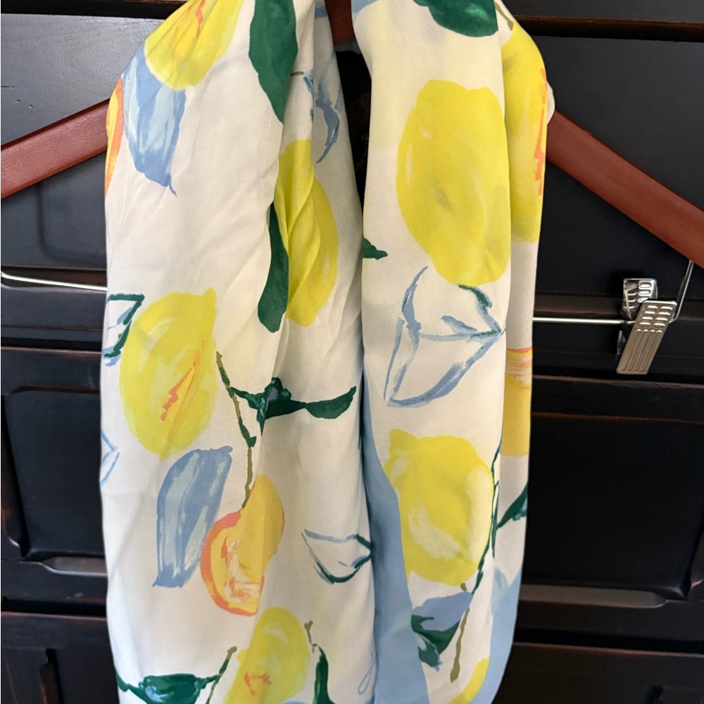 Joules Yellow and Blue Lemon Scarf